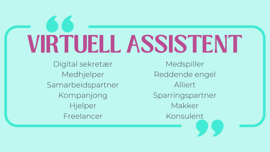 virtuell assistent digital sekretær